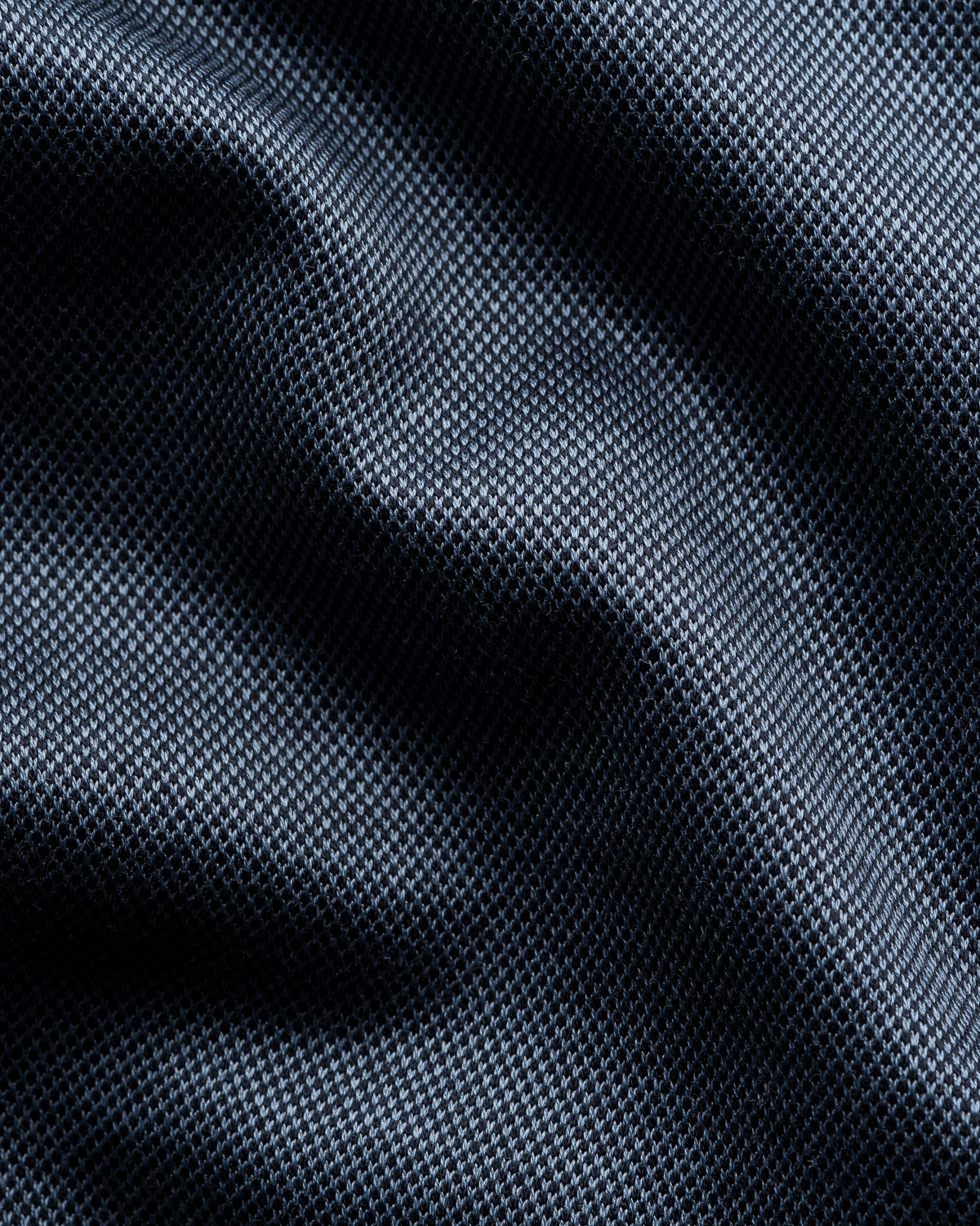 Chemise en maille jacquard Filo di Scozia bleu acier