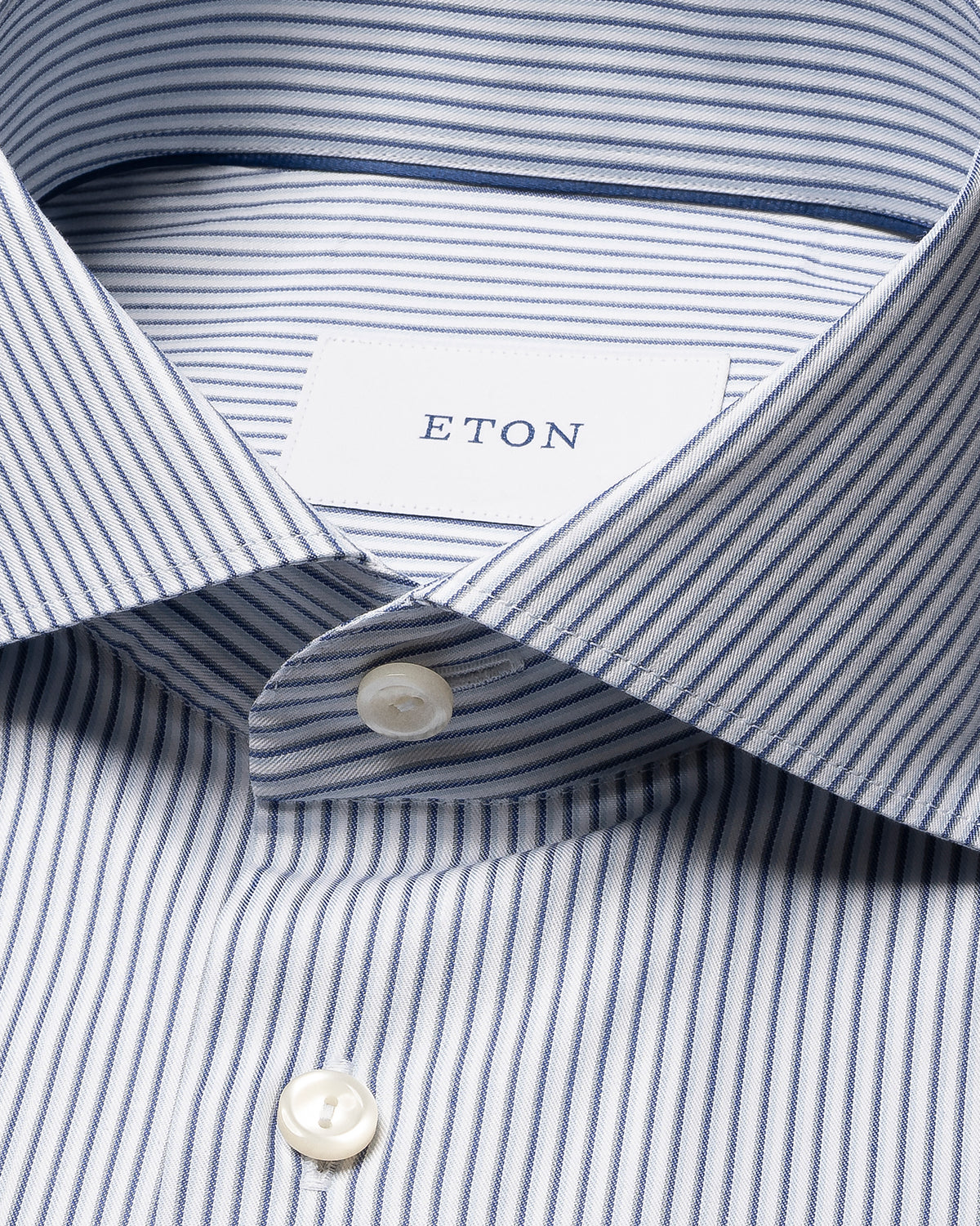 Chemise lignée bleu foncé