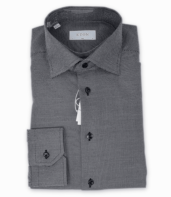 Laflamme- Chemise king twill noir - Eton