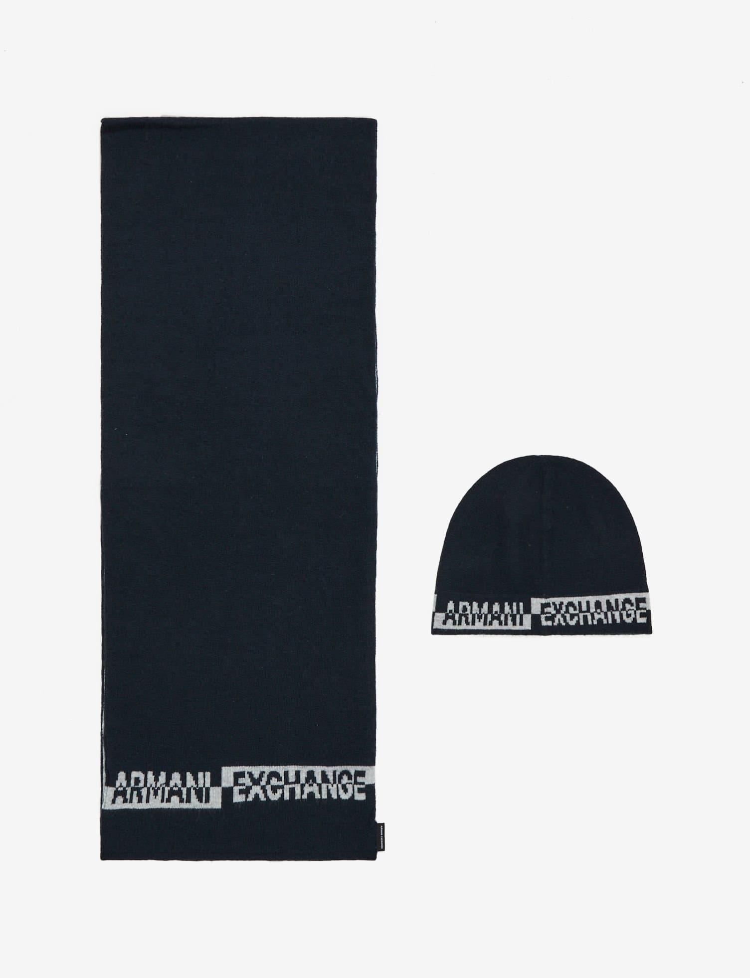 Laflamme- Ensemble foulard et tuque - Armani Exchange
