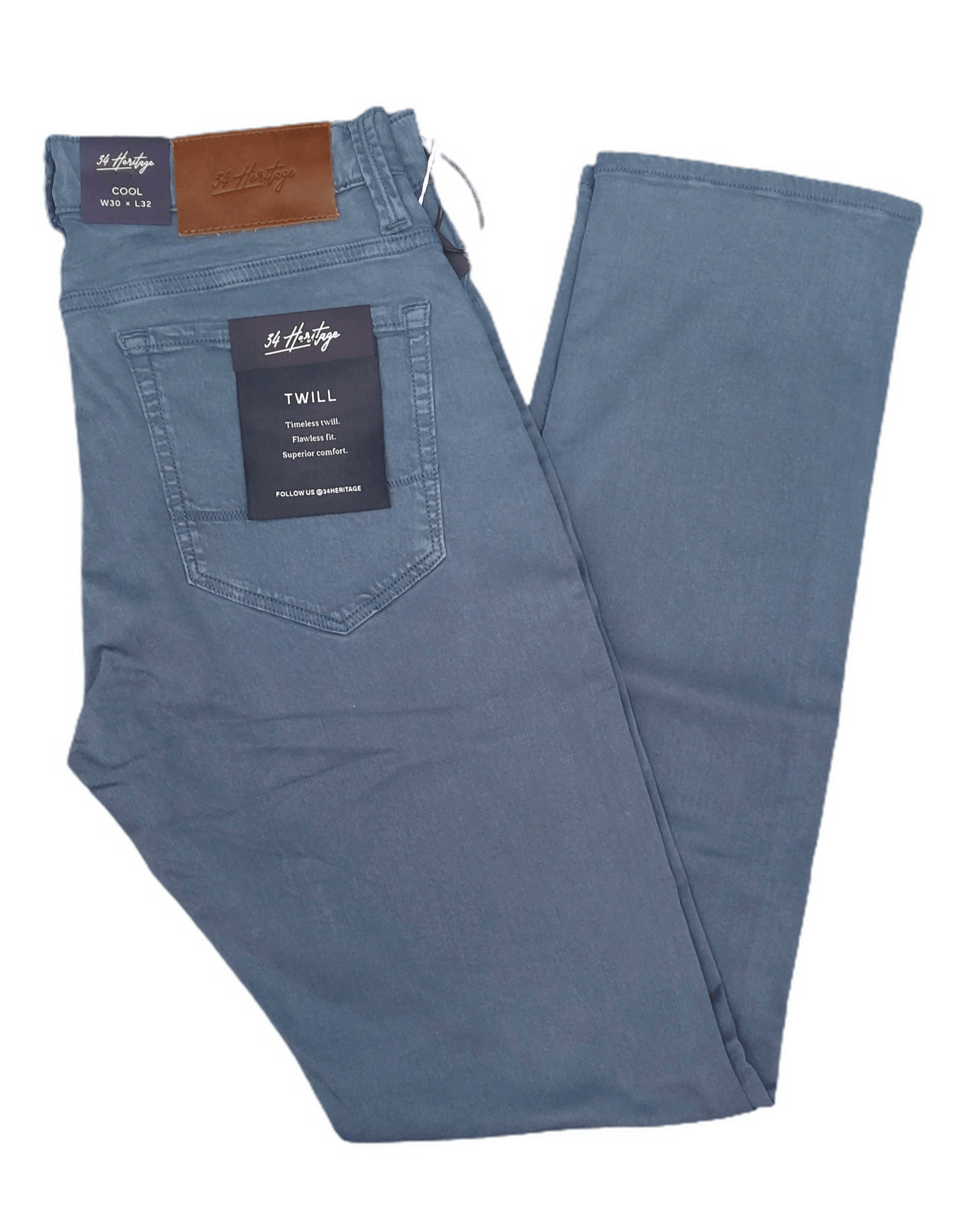 Laflamme- Jeans de twill ajusté bleu acier - 34 Heritage