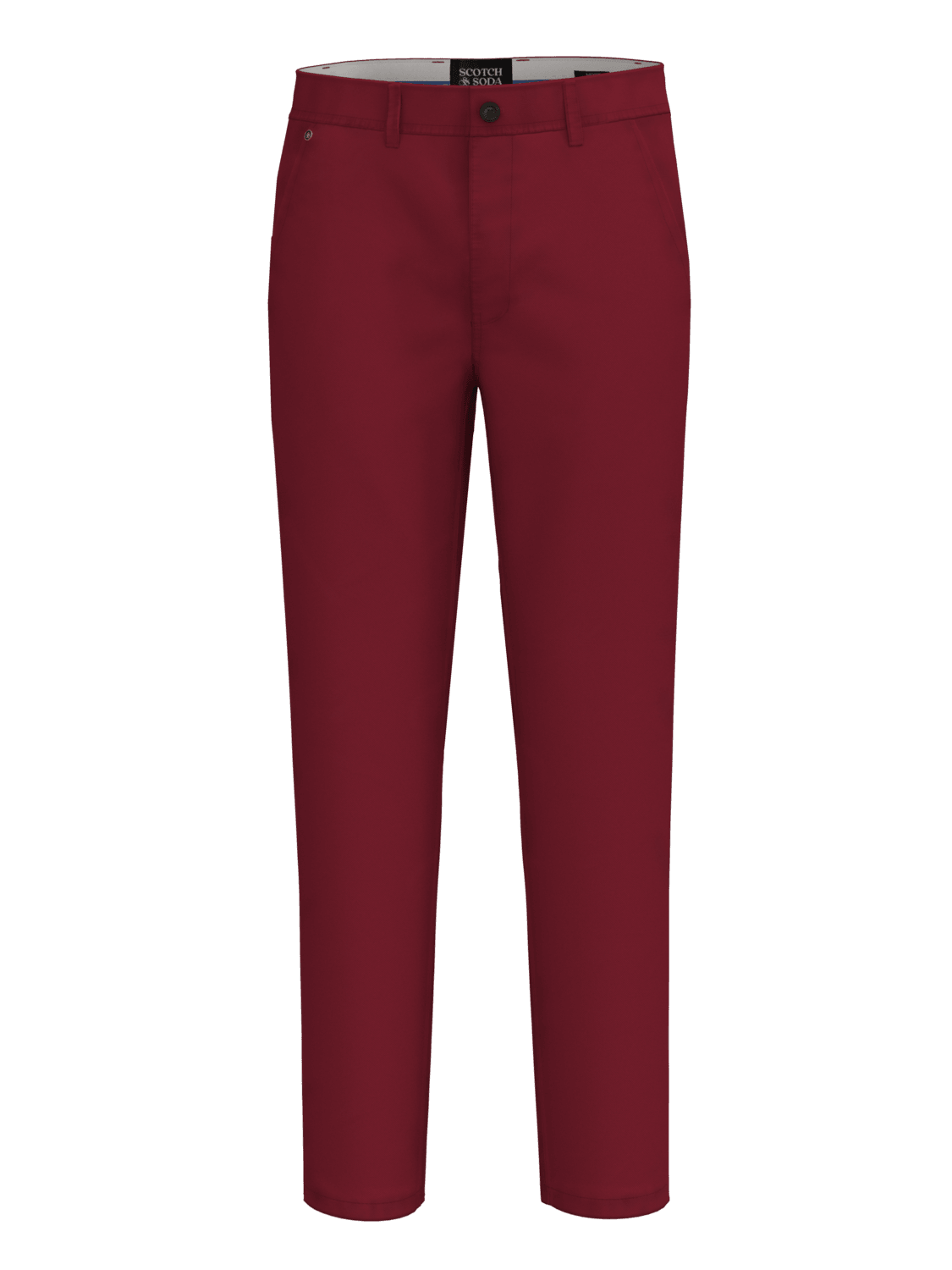 Laflamme- Pantalon de coton chino bordeaux - SCOTCH&SODA
