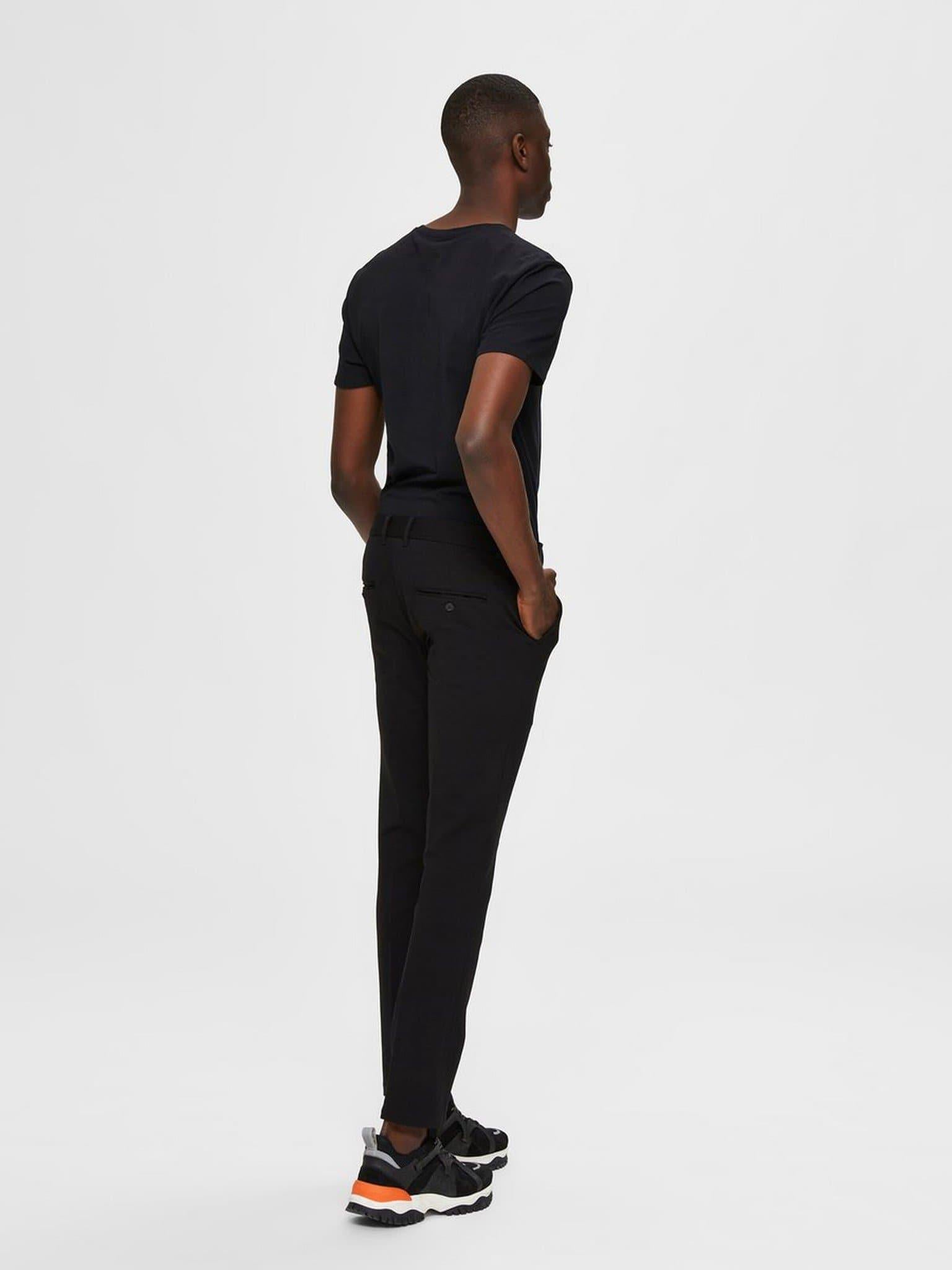 Laflamme- Pantalon flex fit noir - Selected