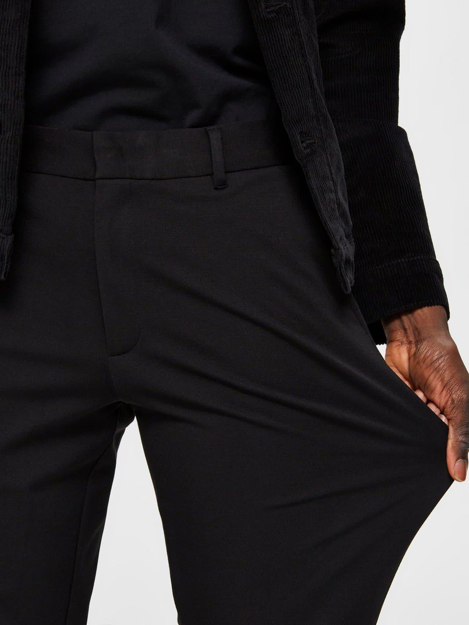 Laflamme- Pantalon flex fit noir - Selected