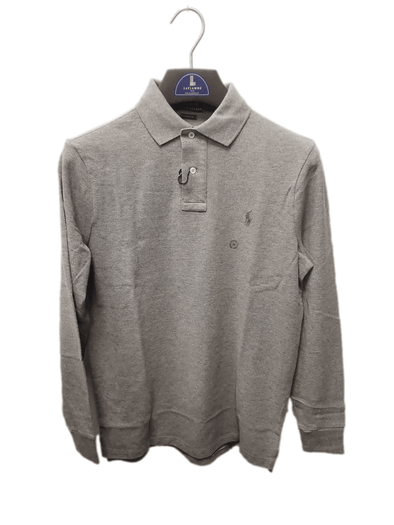 Laflamme- Polo manches longues gris - Ralph lauren
