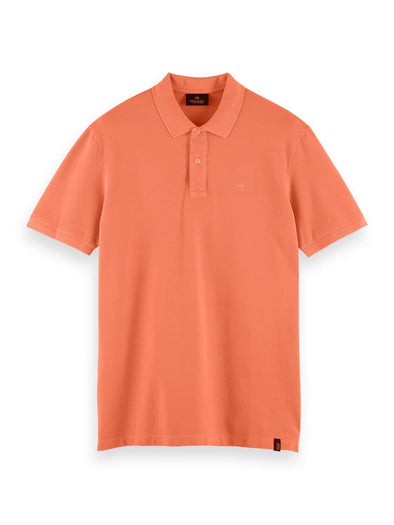 Laflamme- Polo piqué orange pâle - SCOTCH&SODA