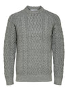 Laflamme- Pull à mailles gris - Selected