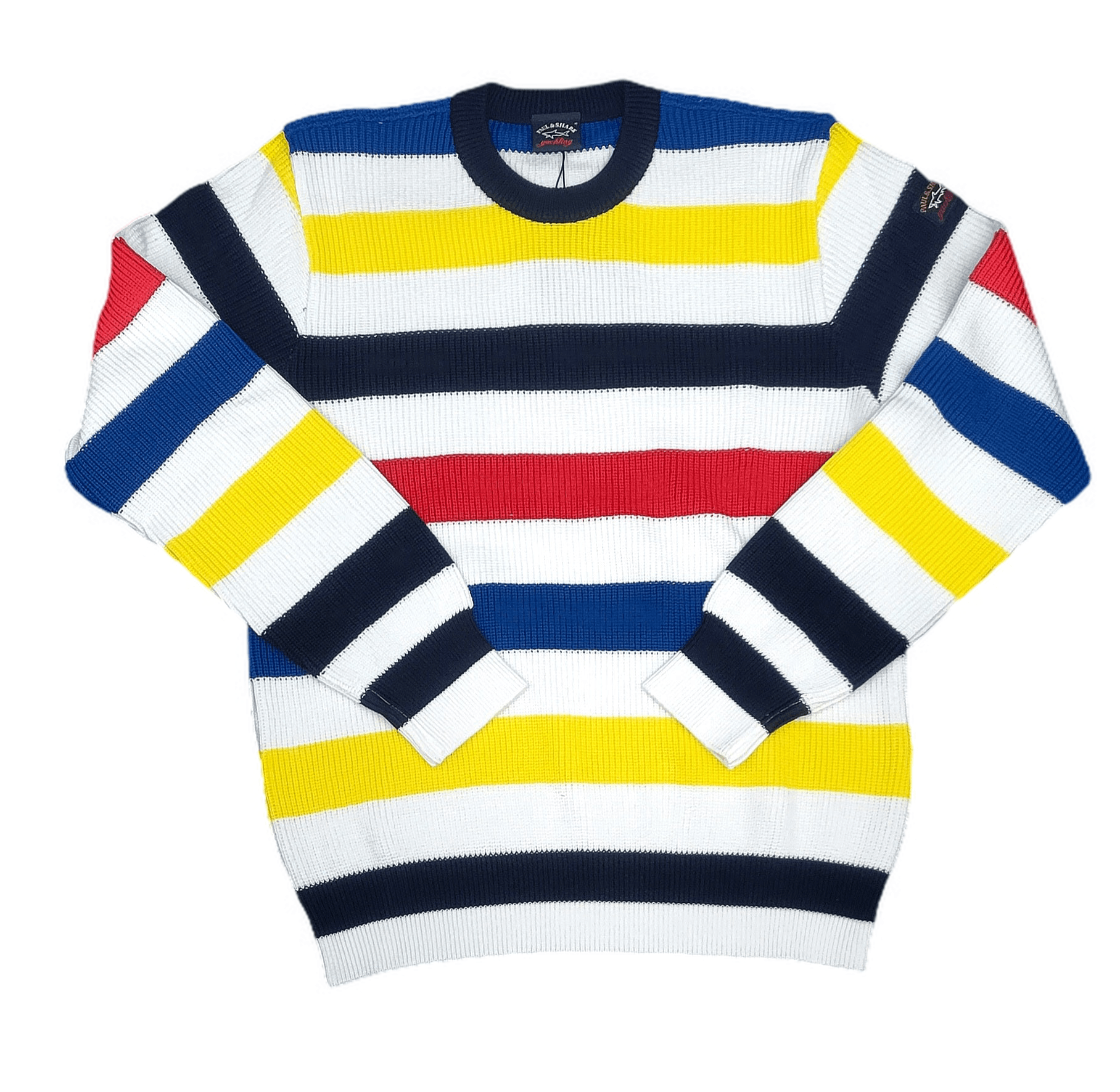 Laflamme- Pull de coton de style tricot multi couleur - Paul & Shark