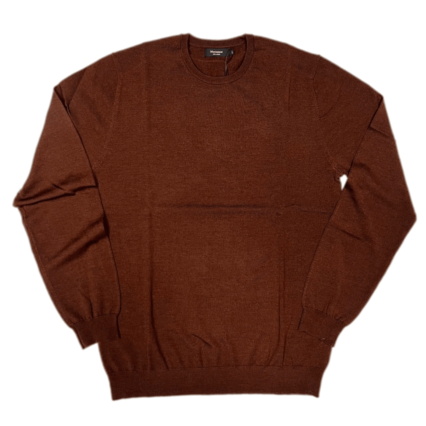 Laflamme- Pull de laine de mérinos brun - Matinique