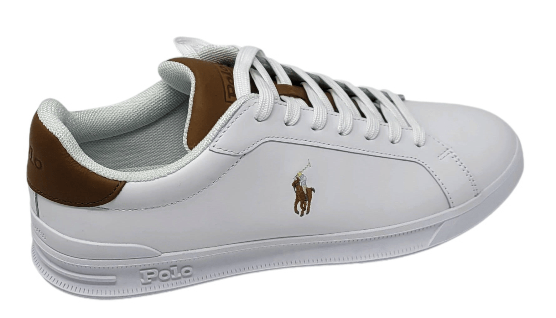 Laflamme- Soulier sneakers en cuir blanc - Ralph lauren