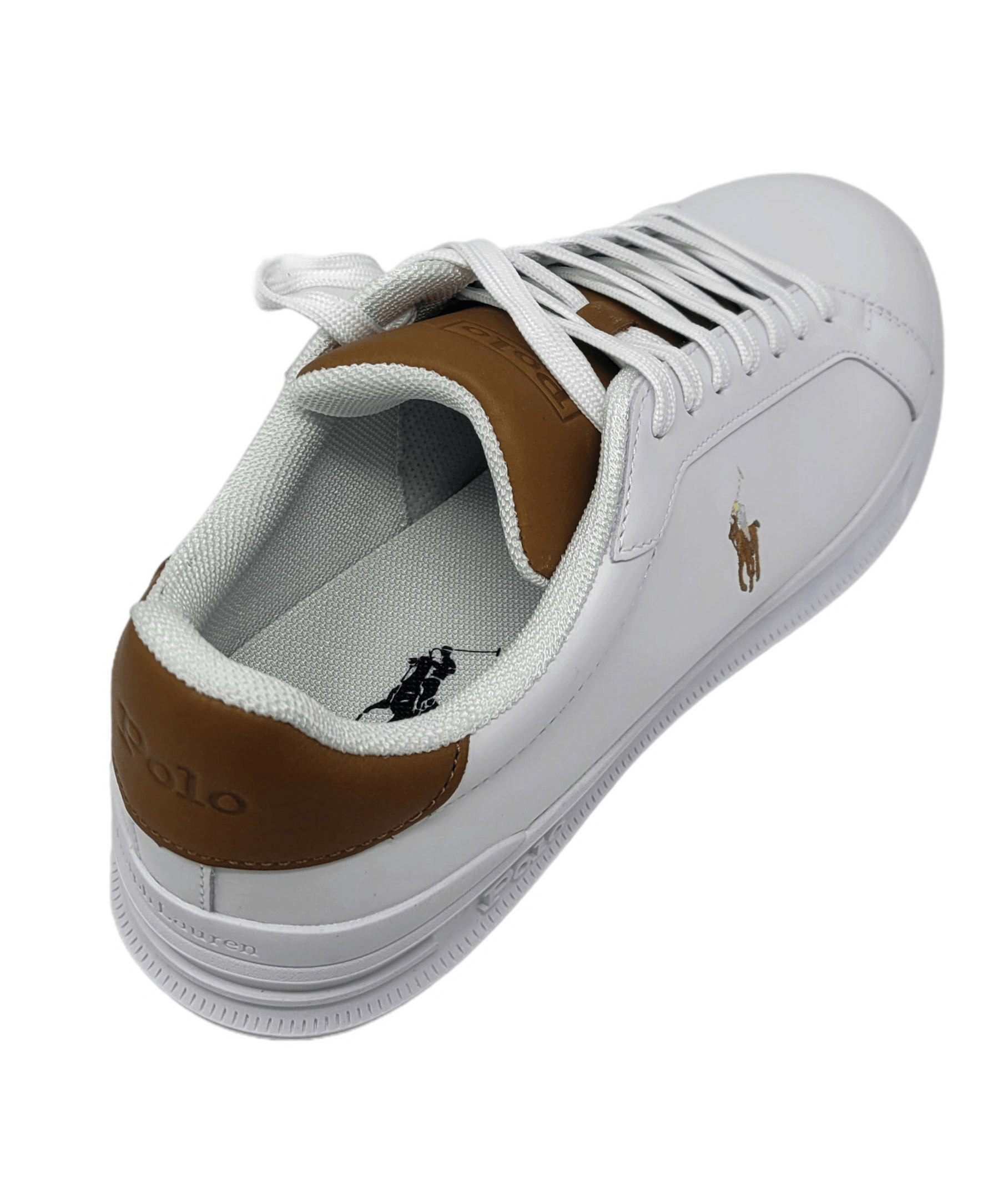 Laflamme- Soulier sneakers en cuir blanc - Ralph lauren