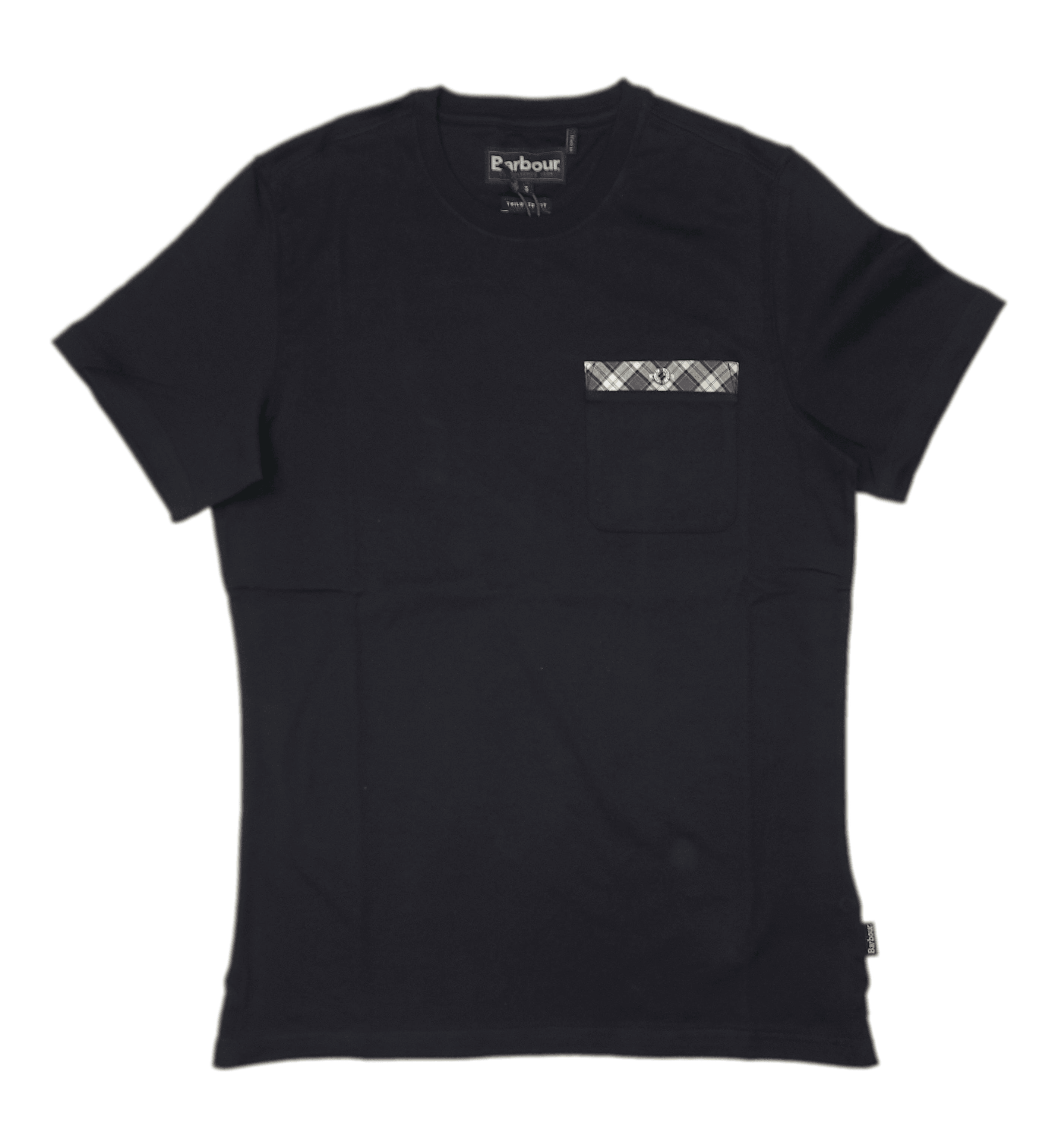 Laflamme- T-shirt avec poche style tartan - Barbour