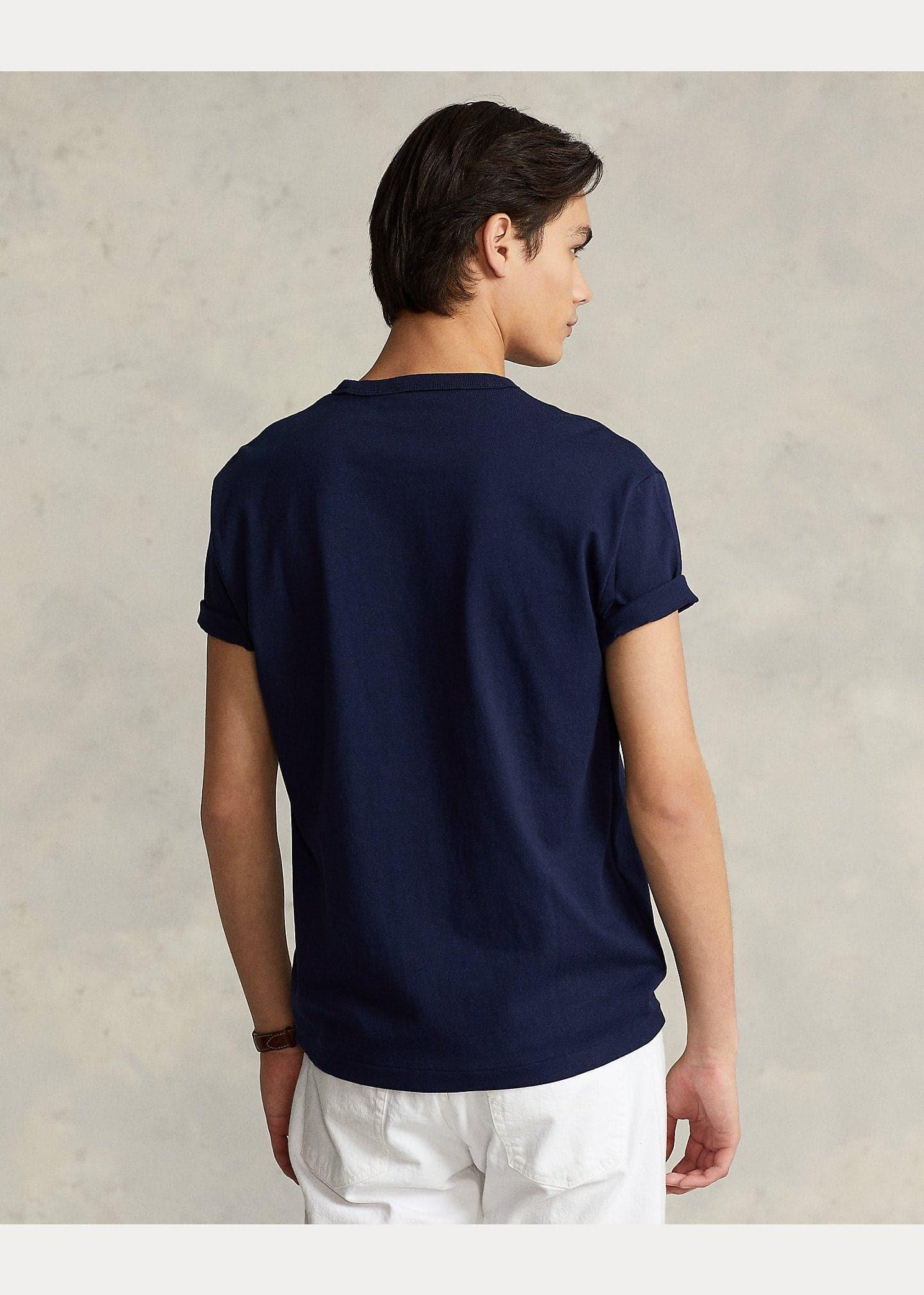 Laflamme- T-shirt de coton marine - Ralph lauren