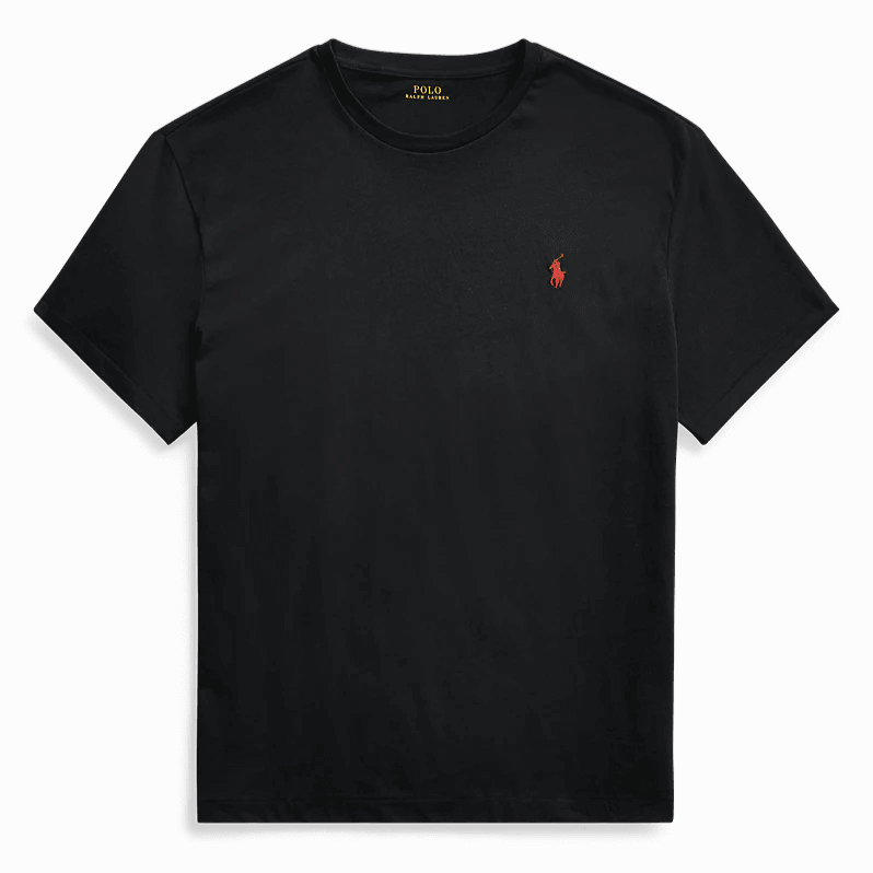 Laflamme- T-shirt en coton mercerisé noir - Ralph lauren
